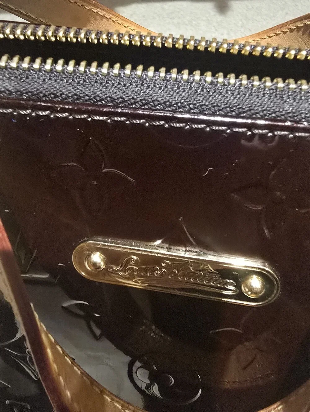 Authentic Louis Vuitton Vernis Bellevue PM handbag